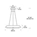 Visual Comfort SLCH560 Noa 27" LED Chandelier