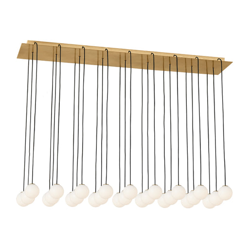 Visual Comfort SLCH587 Orbet 27-lt 45" LED Chandelier - Hand Rubbed Antique Brass