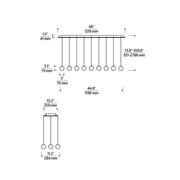 Visual Comfort SLCH587 Orbet 27-lt 45" LED Chandelier