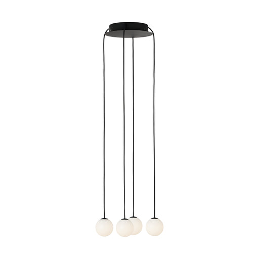 Visual Comfort SLCH588 Orbet 4-lt 11" LED Chandelier - Nightshade Black