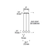 Visual Comfort SLCH588 Orbet 4-lt 11" LED Chandelier