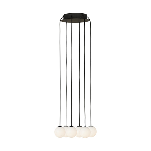 Visual Comfort SLCH589 Orbet 6-lt 11" LED Chandelier - Nightshade Black