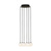 Visual Comfort SLCH589 Orbet 6-lt 11" LED Chandelier - Nightshade Black