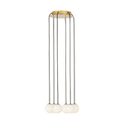 Visual Comfort SLCH589 Orbet 6-lt 11" LED Chandelier - Hand Rubbed Antique Brass