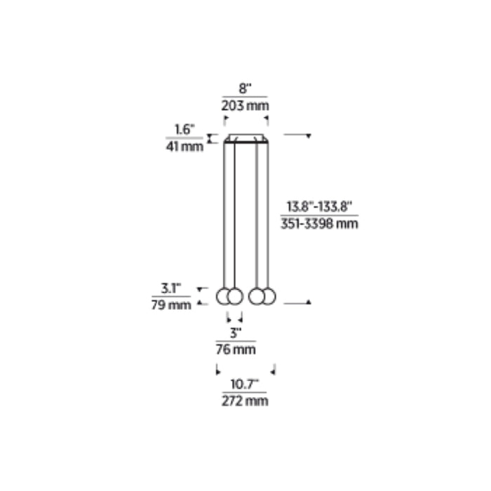 Visual Comfort SLCH589 Orbet 6-lt 11" LED Chandelier