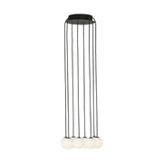 Visual Comfort SLCH590 Orbet 8-lt 11" LED Chandelier - Nightshade Black
