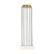 Visual Comfort SLCH590 Orbet 8-lt 11" LED Chandelier - Hand Rubbed Antique Brass