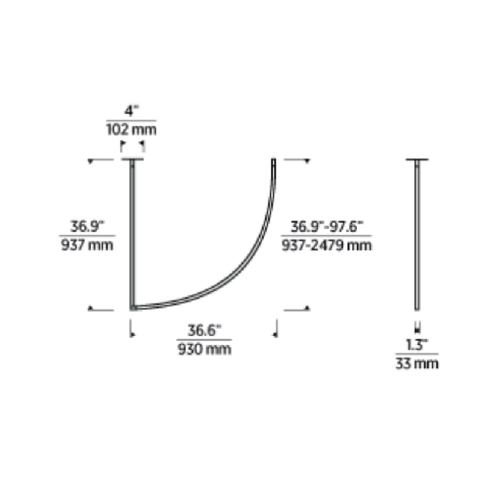 Visual Comfort SLCH632 Baku 37" LED Chandelier
