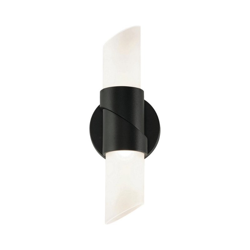 AFX SLCS0413LAJUD Slice 2-lt 13" Tall LED Wall Sconce - Black