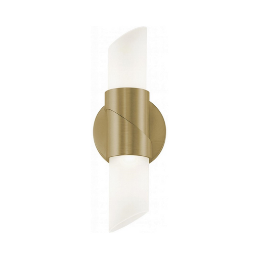 AFX SLCS0413LAJUD Slice 2-lt 13" Tall LED Wall Sconce - Light Antique Brass