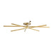 Visual Comfort SLFM565 Cityscape X-Grande 60" LED Flush Mount - Hand Rubbed Antique Brass