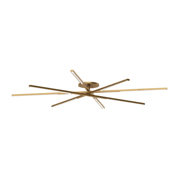 Visual Comfort SLFM56627 Cityscape Grande 48" LED Flush Mount - Hand Rubbed Antique Brass