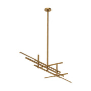 Visual Comfort SLLS562 Cityscape 70" LED Chandelier - Hand Rubbed Antique Brass