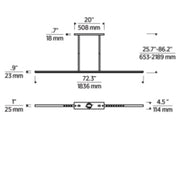 Visual Comfort SLLS568 Cityscape 72" LED X-Large Linear Chandelier
