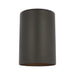 Visual Comfort SLO1141 Cylinders 1-lt 7" Outdoor Small Wall Lantern - Textured Black