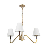 Alora Mood CH445330 Sloan 3-lt 30" Chandelier-Brushed Gold