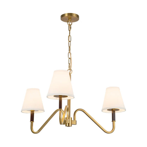 Alora Mood CH445330 Sloan 3-lt 30" Chandelier-Brushed Gold