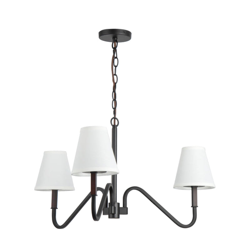 Alora Mood CH445330 Sloan 3-lt 30" Chandelier-Matte Black