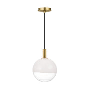 Visual Comfort SLP1001 Torian 1-lt 9" LED Small Pendant - Burnished Brass