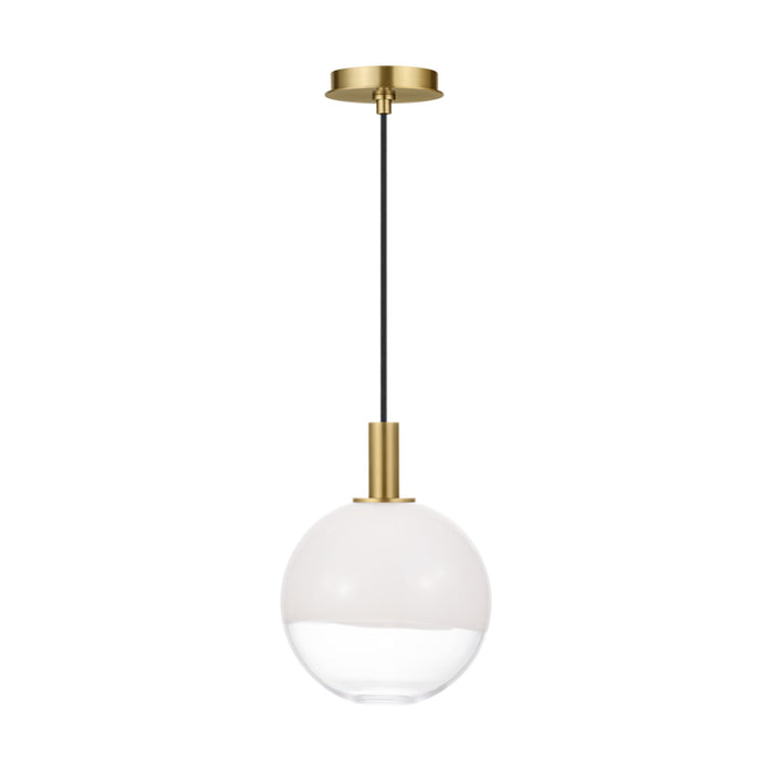 Visual Comfort SLP1001 Torian 1-lt 9" LED Small Pendant - Burnished Brass