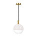 Visual Comfort SLP1001 Torian 1-lt 9" LED Small Pendant - Burnished Brass