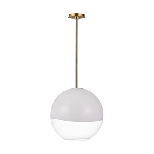 Visual Comfort SLP1011 Torian 1-lt 14" LED Medium Pendant - Burnished Brass