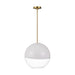 Visual Comfort SLP1011 Torian 1-lt 14" LED Medium Pendant - Burnished Brass