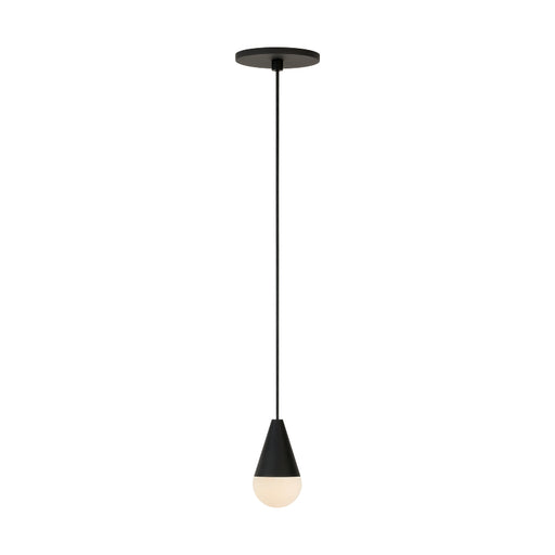 Visual Comfort SLPD511 Cupola Alabaster 1-lt 3" LED Pendant - Nightshade Black