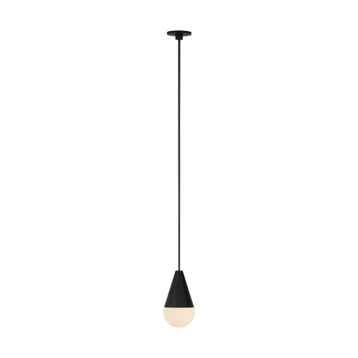 Visual Comfort SLPD512 Cupola Alabaster 1-lt 3" LED Pendant - Nightshade Black