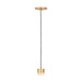 Visual Comfort SLPD518 Gable 1-lt 3" LED Pendant. - Hand Rubbed Antique Brass