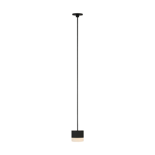 Visual Comfort SLPD519 Gable Alabaster 1-lt 3" LED Pendant - Nightshade Black