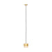 Visual Comfort SLPD519 Gable Alabaster 1-lt 3" LED Pendant - Hand Rubbed Antique Brass