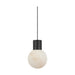 Visual Comfort SLPD541 Mina Alabaster 1-lt 5" LED Pendant - Black/Black&White