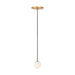 Visual Comfort SLPD585 Orbet 1-lt 3" LED Pendant - Hand Rubbed Antique Brass