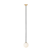 Visual Comfort SLPD591 Orbet 1-lt 3" LED Pendant - Hand Rubbed Antique Brass