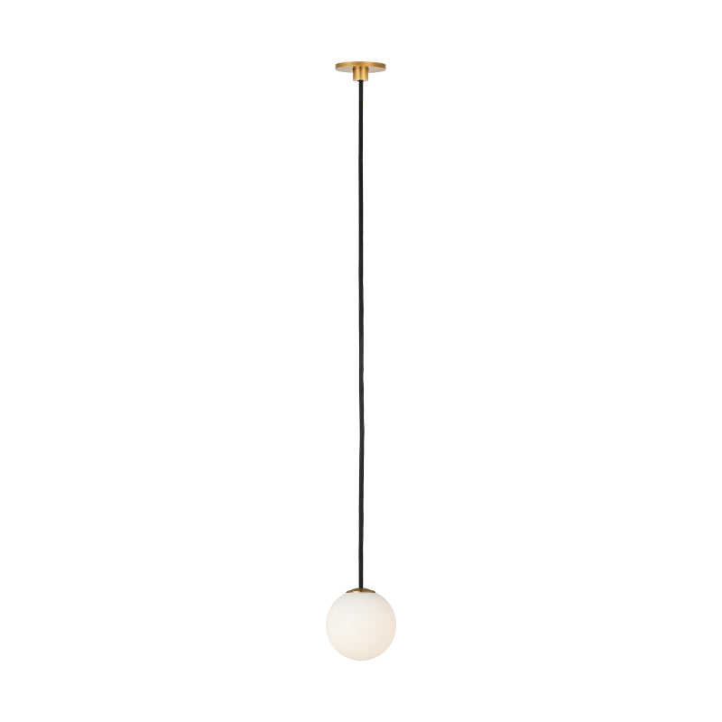 Visual Comfort SLPD591 Orbet 1-lt 3" LED Pendant - Hand Rubbed Antique Brass