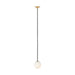 Visual Comfort SLPD591 Orbet 1-lt 3" LED Pendant - Hand Rubbed Antique Brass