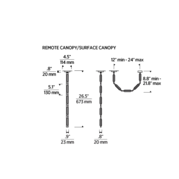 Visual Comfort SLPD649 Catena 26 LED Pendant with Remote Mount Driver