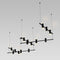 Sonneman SLS0159 Suspenders 106" 5-Bar Zig Zag LED Lighting System - Bar-Mounted Duplex Cylinder / Flood Lens