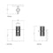 Sonneman SLS0216 Suspenders 6" Tall Mini Single LED Wall Sconce - Bar-Mounted Duplex Cylinder / Flood Lens