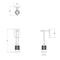 Sonneman SLS0220 Suspenders 9" Mini Single LED Wall Sconce - Suspended Cylinder / Glass Diffuser