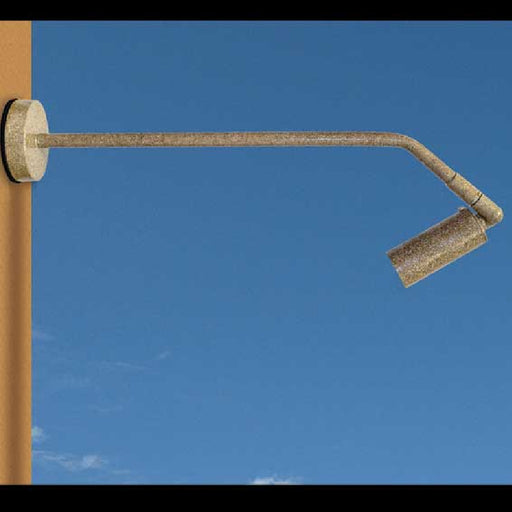 Focus Industries SLS02 12" 35W Max LED Single Head Sign Light, 120V, Straight Pole, Flat Cap