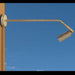 Focus Industries SLS02 12" 35W Max LED Single Head Sign Light, 120V, Straight Pole, Flat Cap