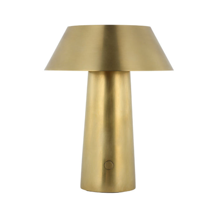 Visual Comfort SLTB25727 Sesa 1-lt 8" Tall LED Table Lamp - Hand Rubbed Antique Brass
