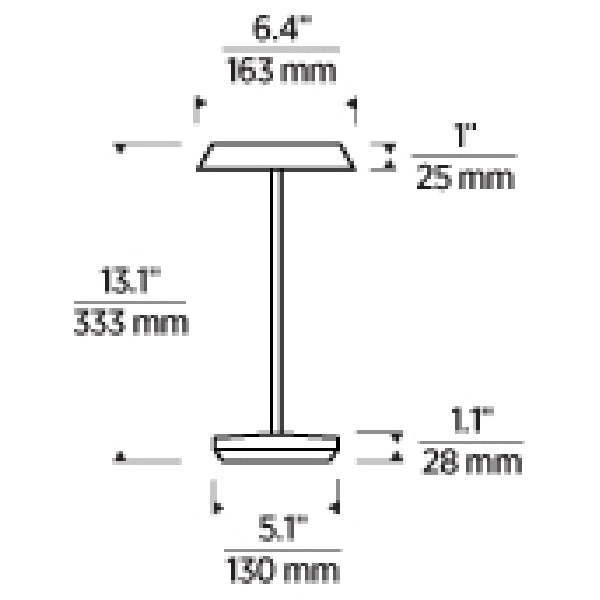 Visual Comfort SLTB25927 Tepa 1-lt 13" Tall LED Table Lamp