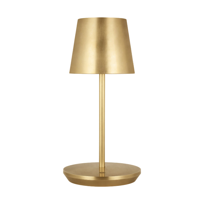 Visual Comfort SLTB53127 Nevis 1-lt 11" Tall LED Table Lamp - Hand Rubbed Antique Brass