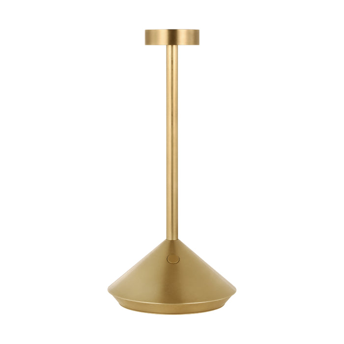 Visual Comfort SLTB53327 Moneta 1-lt 9" Tall LED Table Lamp - Hand Rubbed Antique Brass