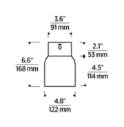 Visual Comfort SLTB66527 Caspe 7" Tall LED Table Lamp