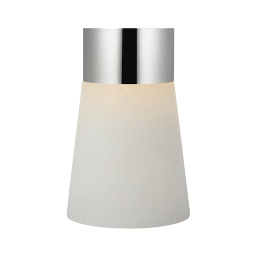 Visual Comfort SLTB66727 Caspe 8" Tall LED Rechargeable Table Lamp - Polished Nickel