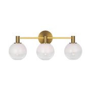 Visual Comfort SLV1003 Torian 3-lt 24" LED Vanity Light - Burnished Brass